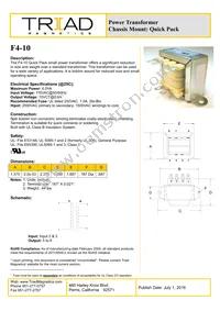 F4-10 Datasheet Cover