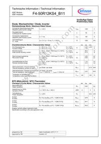 F450R12KS4B11BOSA1 Datasheet Page 3