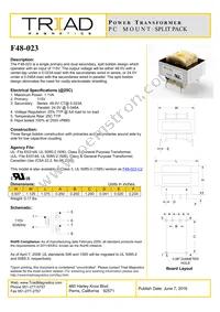 F48-023 Datasheet Cover