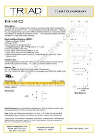 F48-400-C2 Datasheet Cover