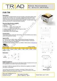 F48-750 Datasheet Cover