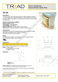 F6-10 Datasheet Cover