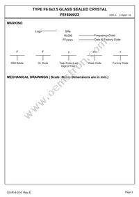 F61600023 Datasheet Page 5