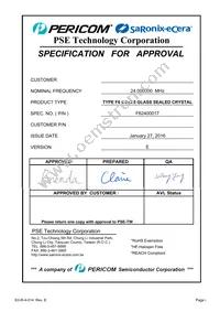 F62400017 Datasheet Cover
