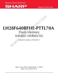 F640BFHEPTTL70A Datasheet Cover