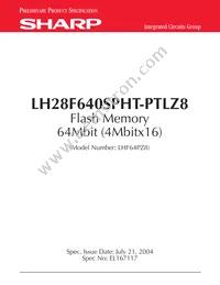 F640SPHT-PTLZ8 Datasheet Cover