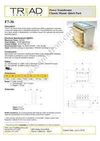 F7-36 Datasheet Cover