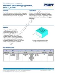 F861DU225K310ZLH0J Datasheet Cover