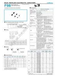 F981C474MUA Datasheet Cover