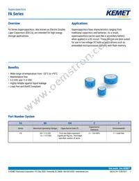 FA0H474ZF Datasheet Cover