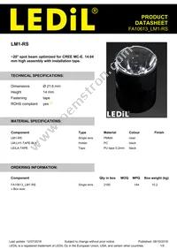 FA10613_LM1-RS Datasheet Cover
