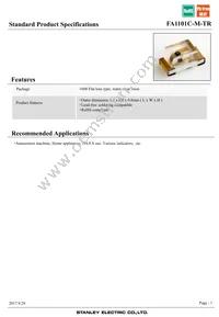 FA1101C-M-TR Datasheet Cover