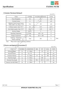FA1101C-M-TR Datasheet Page 3