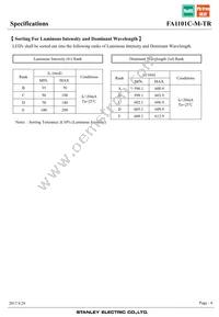 FA1101C-M-TR Datasheet Page 4