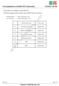 FA1101C-M-TR Datasheet Page 16
