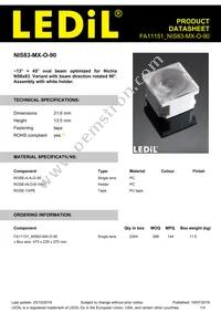 FA11151_NIS83-MX-O-90 Datasheet Cover
