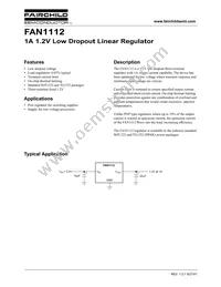 FAN1112SX Datasheet Cover