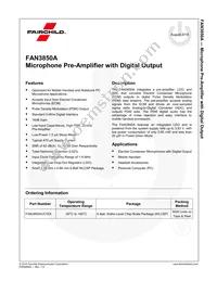 FAN3850AUC16X Datasheet Page 2