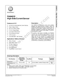 FAN4010IL6X Datasheet Cover