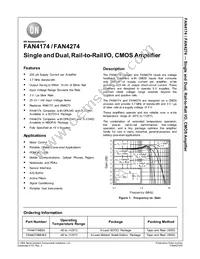FAN4274IMU8X Datasheet Cover