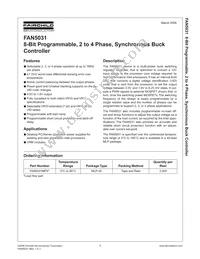 FAN5031MPX Datasheet Cover