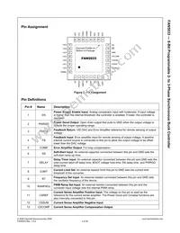FAN5033MPX Datasheet Page 3