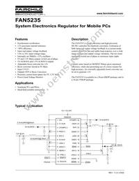 FAN5235QSC Datasheet Cover