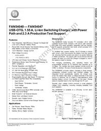 FAN54046UCX Datasheet Cover