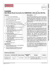 FAN5904BUC01X Datasheet Page 2