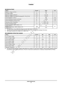 FAN604MX Datasheet Page 5