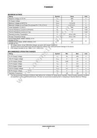 FAN604SMX Datasheet Page 4