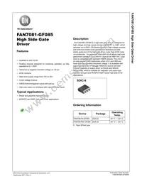 FAN7081M-GF085 Datasheet Cover