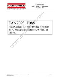 FAN7093-F085 Datasheet Cover