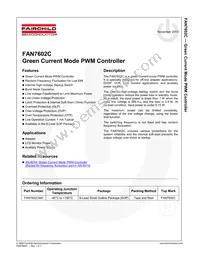 FAN7602CM Datasheet Page 2