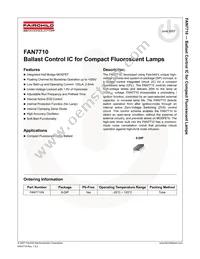 FAN7710N Datasheet Cover