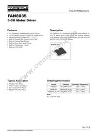 FAN8035L Datasheet Cover