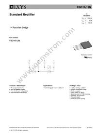 FBO16-12N Datasheet Cover