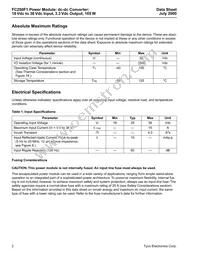 FC250F1 Datasheet Page 2