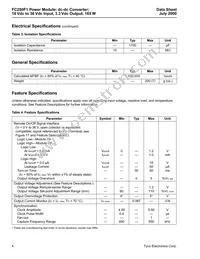 FC250F1 Datasheet Page 4