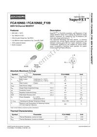 FCA16N60_F109 Datasheet Cover
