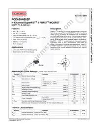 FCD620N60ZF Datasheet Page 2