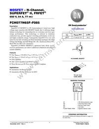 FCH077N65F-F085 Datasheet Cover