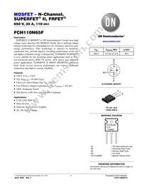 FCH110N65F-F155 Datasheet Cover