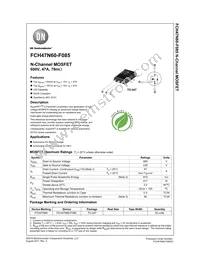 FCH47N60-F085 Datasheet Cover