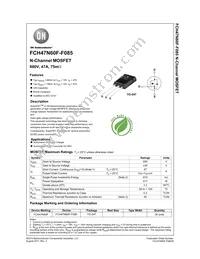 FCH47N60F-F085 Datasheet Cover