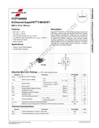 FCP104N60 Datasheet Page 2