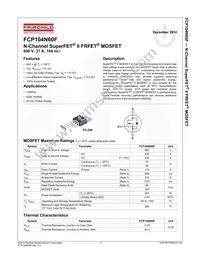 FCP104N60F Datasheet Page 2