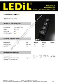 FCP15343_FLORENTINA-4X1-SS Datasheet Cover