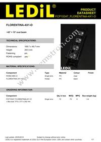 FCP15347_FLORENTINA-4X1-O Datasheet Cover