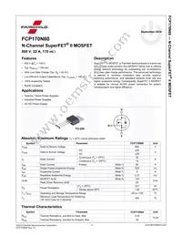 FCP170N60 Datasheet Page 2